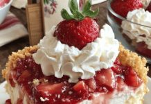 Strawberry Cheesecake Dump Cake