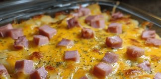 cheesy ham potato casserole