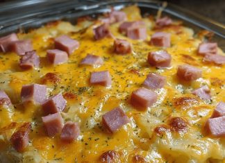 cheesy ham potato casserole