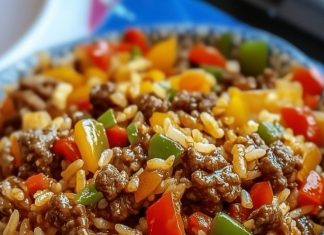 Beef and Pepper Rice Bowl