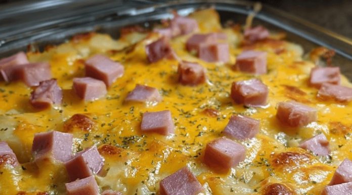 cheesy ham potato casserole