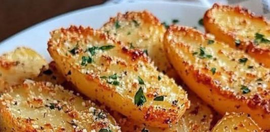 BAKED GARLIC PARMESAN FRIES