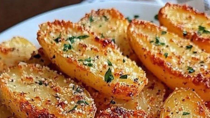 BAKED GARLIC PARMESAN FRIES