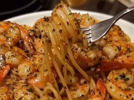 Shrimp Scampi with Spaghetti