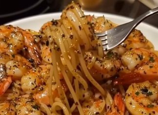 Shrimp Scampi with Spaghetti