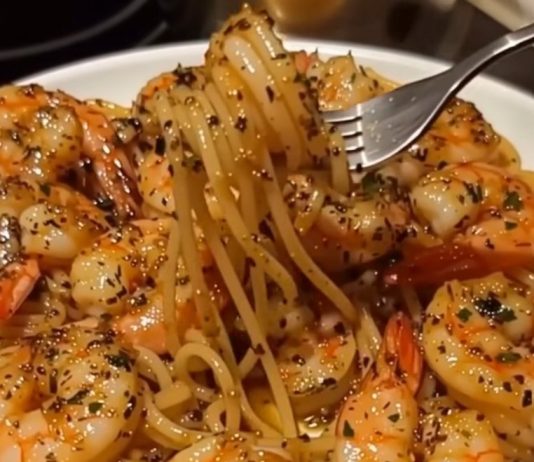 Shrimp Scampi with Spaghetti