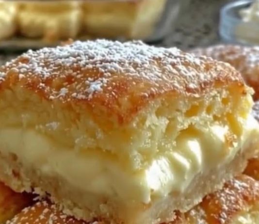 Vanilla Custard Cream Squares