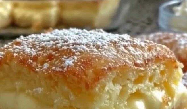 Vanilla Custard Cream Squares