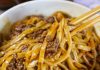 Mongolian Ground Beef Noodles