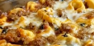 Cheesy Baked Tortellini Casserole