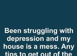 I’ve Been Struggling With Depression and My House Is a Mess — Any Tips to Help Me Get Out of This Funk?