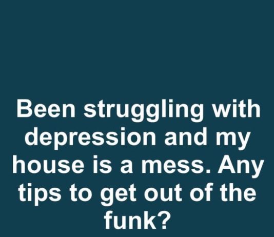 I’ve Been Struggling With Depression and My House Is a Mess — Any Tips to Help Me Get Out of This Funk?