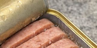 Opened a can of Spam and found it sitting in a clear jelly. Is that normal or did it go bad