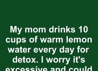 My mom drinks 10 cups of warm lemon water every day for detox. I worry it’s excessive and could lead to issues. Thoughts?