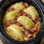 Slow Cooker Braised Cabbage and Bacon