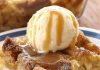 Old-Fashioned Bread Pudding with Vanilla Sauce