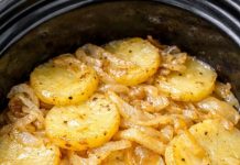 Slow Cooker Potato and Onion Bake