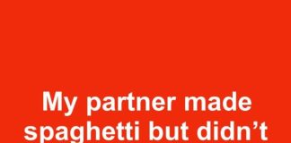 My partner made spaghetti but didn’t rinse the pasta. I couldn’t eat it or serve it. Isn’t rinsing pasta a must?