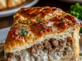 Sausage Gravy and Biscuit Pie