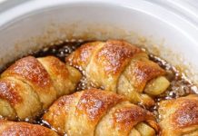 Slow Cooker 4-Ingredient Apple Dumplings