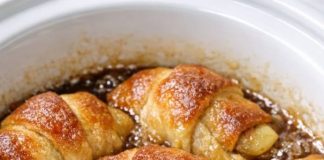 Slow Cooker 4-Ingredient Apple Dumplings