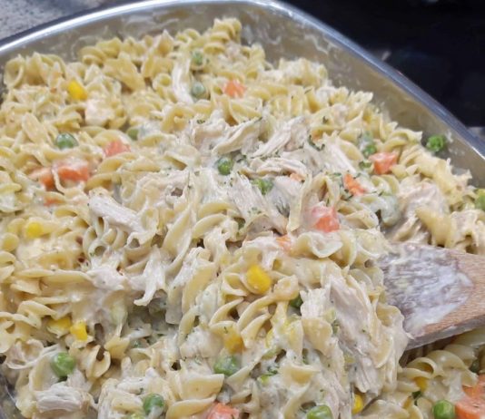 chicken pot pie pasta recipe