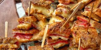 Stackable Reuben Bites with Dijon Caraway Butter