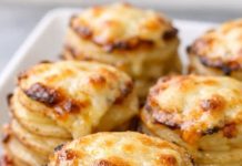 Oven-Baked 4-Ingredient Cheesy Potato Stacks