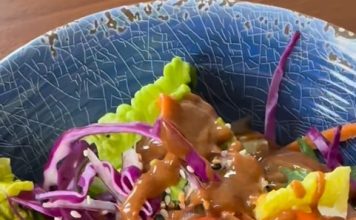 Copycat Thai Crunch Salad with Peanut Dressing
