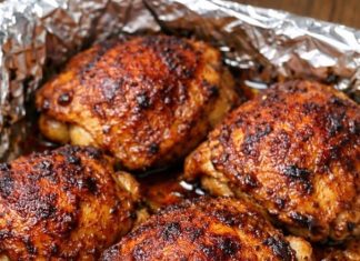 Oven Baked 4 Ingredient Smoked Paprika Chicken