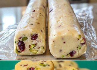 Cranberry Pistachio Shortbread Cookies