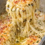 Oven-Baked Garlic Parmesan Noodles
