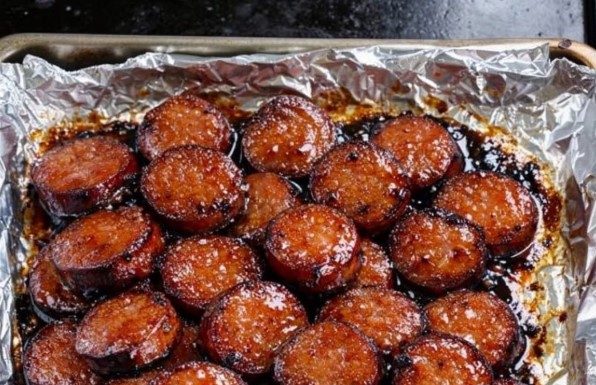 Candied Kielbasa Bites