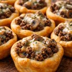 Beef and Mushroom Crescent Cups