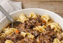 Crockpot Beef and Noodles