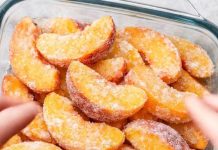 Dump Rock-Hard Frozen Peach Slices and Let the Oven Do the Magic