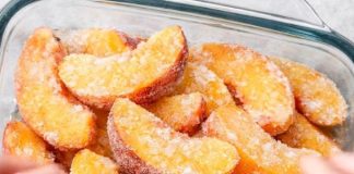 Dump Rock-Hard Frozen Peach Slices and Let the Oven Do the Magic