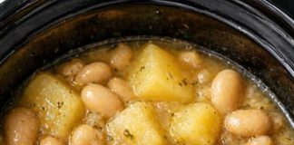 Slow Cooker Potatoes and Butter Beans