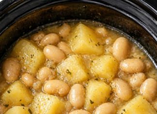 Slow Cooker Potatoes and Butter Beans