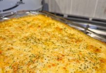 Creamy Lemon Chicken Orzo Bake