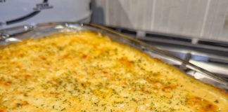 Creamy Lemon Chicken Orzo Bake