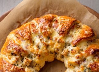 Creamy Chicken Swiss Crescent Ring