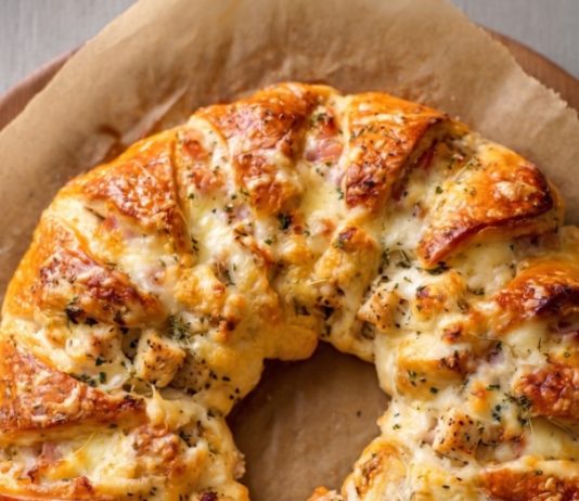 Creamy Chicken Swiss Crescent Ring