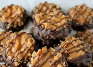 Easy No-Bake Samoa Cookies