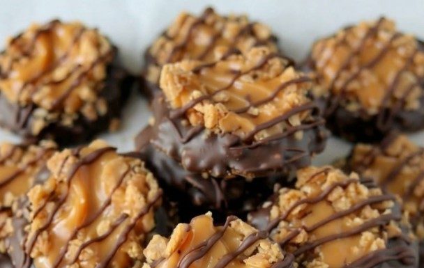 Easy No-Bake Samoa Cookies