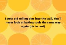 Screw old rolling pins into the wall. You’ll never look at baking tools the same way again