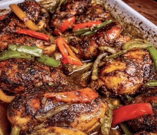 Oven Baked Honey Jerk Chicken