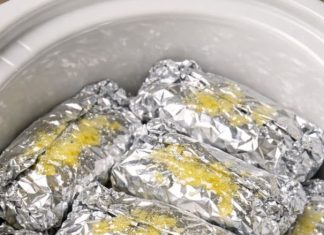 My sister showed me this trick and now I make it every spring. Just 4 ingredients stuffed into little foil bundles that cook up incredibly tender.