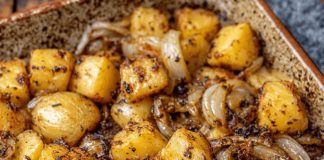 Oven-Baked Amish Roasted Potatoes and Onions