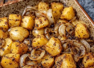 Oven-Baked Amish Roasted Potatoes and Onions